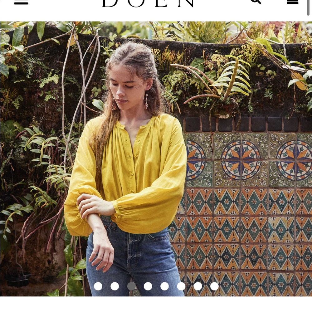 Doen Jane top Moss Medium NWT